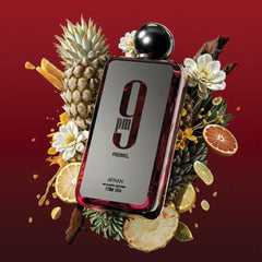 Afnan 9pm Rebel Perfume for Men, 100ml EDP bottle, angled view, 2 of 3.