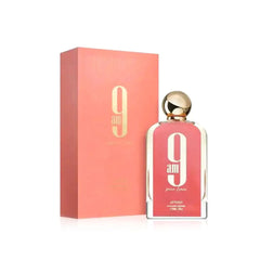 9am Pour Femme EDP 100ml bottle, elegant long-lasting women's perfume, front view.