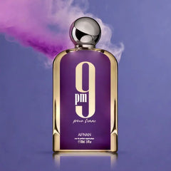 Afnan 9pm Pour Femme EDP 100ml women's perfume bottle, elegant design, product shot 2 of 2.