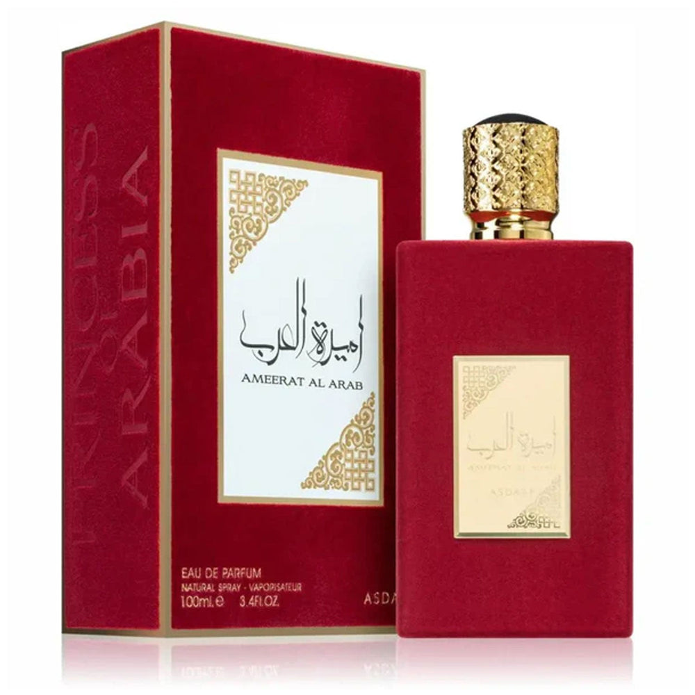 Ameerat Al Arab EDP 100ml Lattafa Asdaaf Perfume bottle, elegant and luxurious.