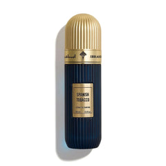 IBRAQ Spanish Tobacco Perfume 100ML by Ibrahim Al Qurashi, bottle front view. Luxurious oriental fragrance.