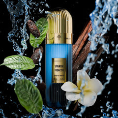IBRAQ Spanish Tobacco Perfume 100ML by Ibrahim Al Qurashi, bottle with rich, warm brown liquid, 2 of 2.