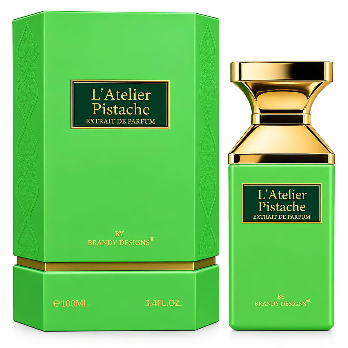 L’ATELIER Pistache Extrait de Parfum 100ml By Brandy Design