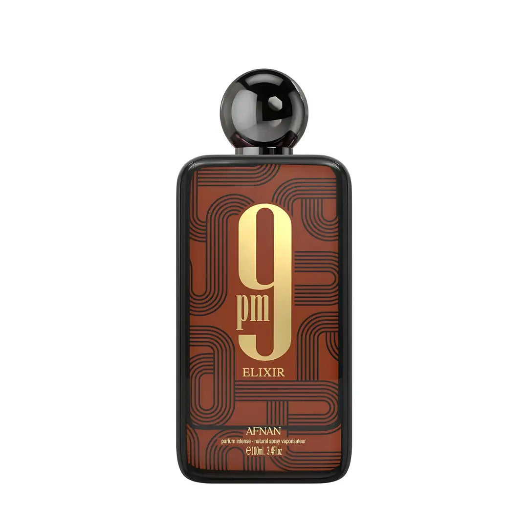 Afnan 9pm Elixir EDP 100ml for men, long-lasting oriental fragrance. Product image 1.