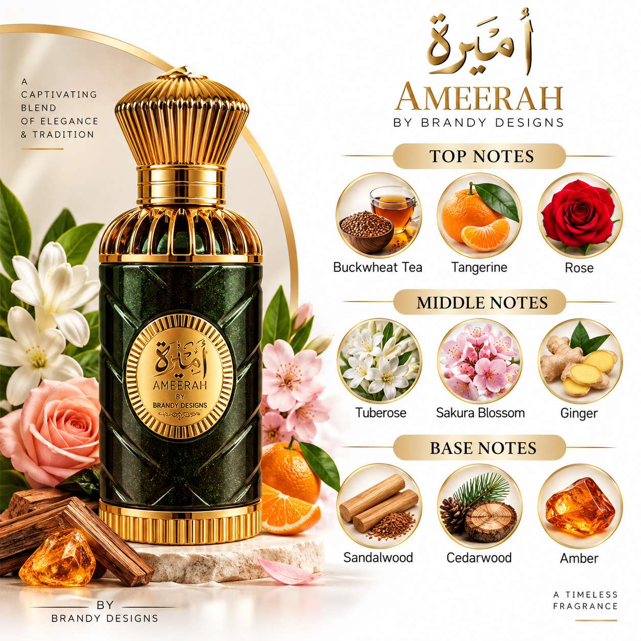 Ameerah Extrait de Parfum 100ml By Brandy Design