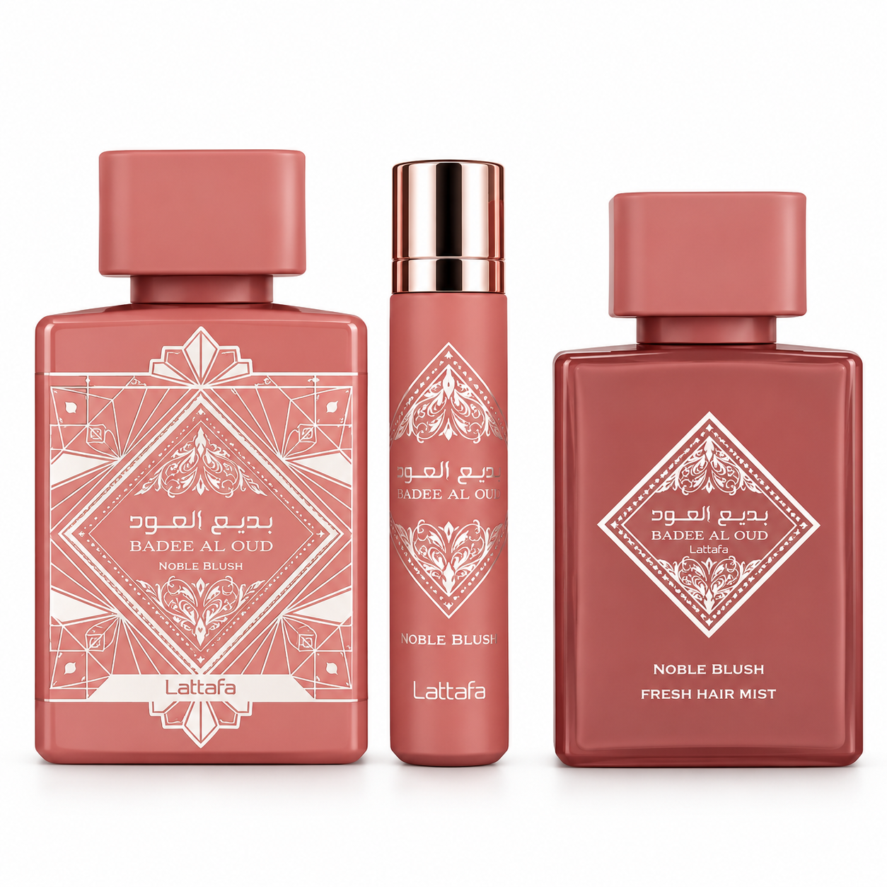 Badee Al Oud Noble Blush 3 pcs Gift Set By Lattafa