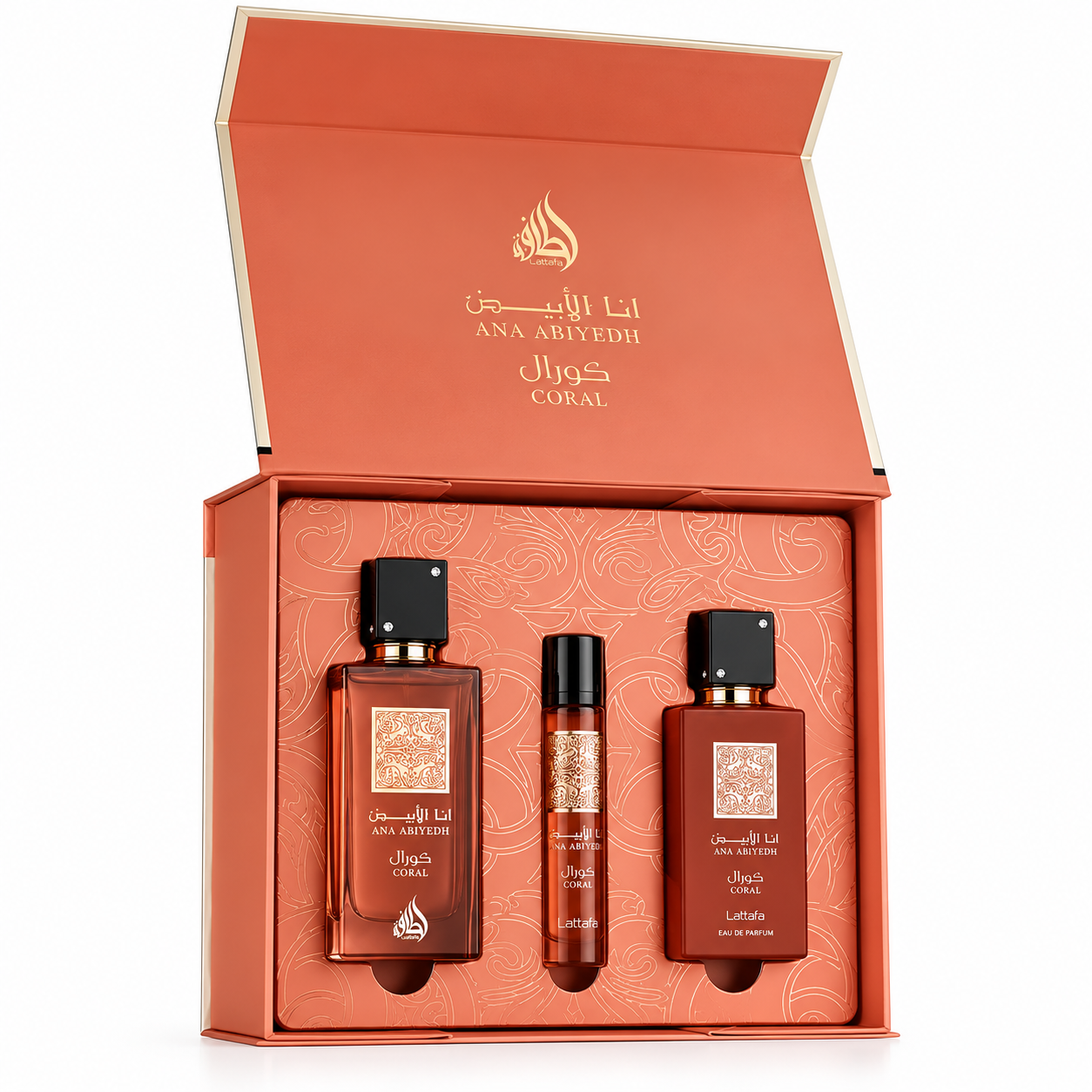 Ana Abiyedh Coral 3Pcs Gift Set By Lattafa