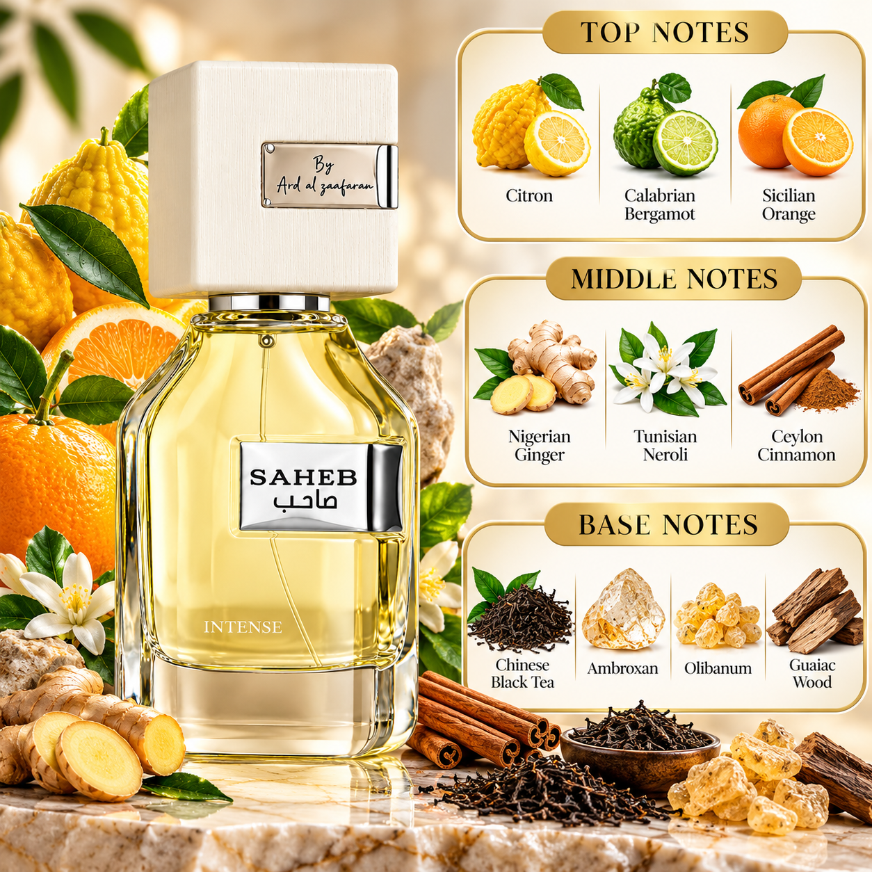 Saheb Intense Perfume 70ml EDP By Ard Al Zaafaran