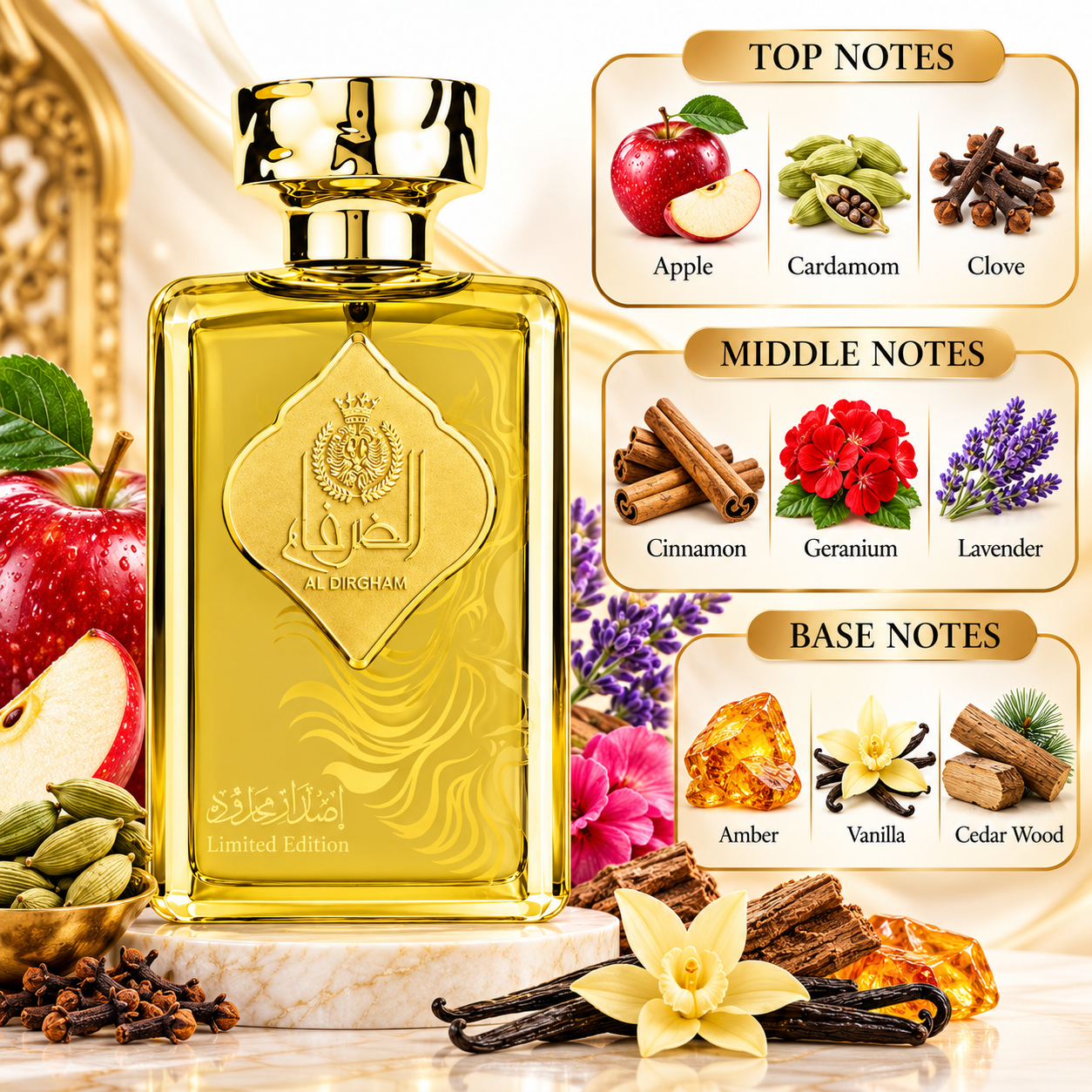 Al Dirgham Limited Edition Perfume 100ml EDP Ard Al Zaafaran