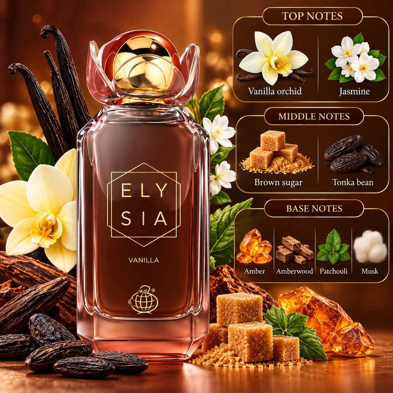 Elysia Vanilla Eau de Parfum 100ml By Fragrance World