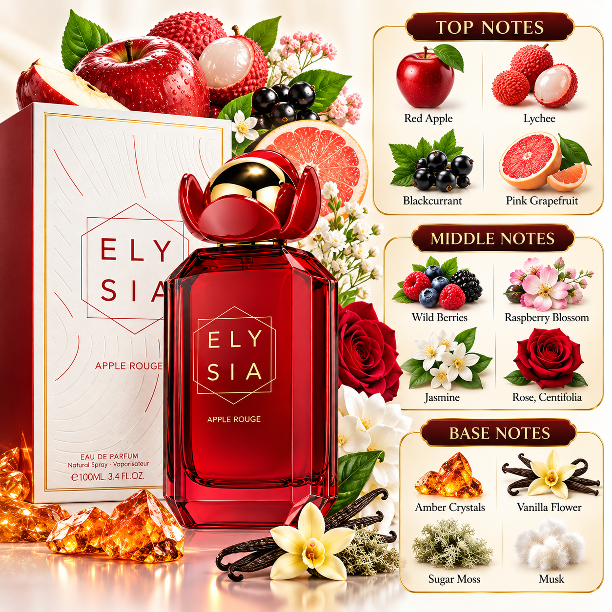 Elysia Apple Rouge Eau de Parfum 100ml