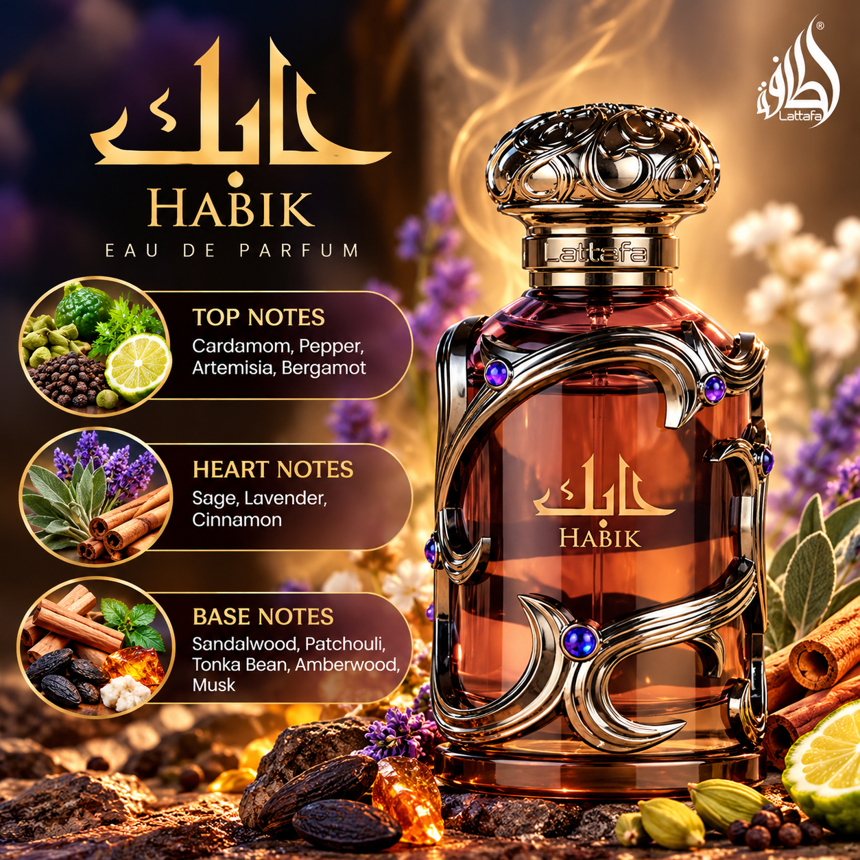 Habik for Men Eau de Parfum 100ml by Lattafa