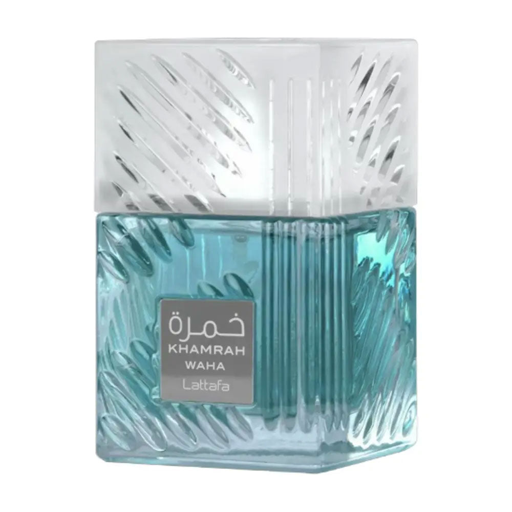Khamrah Lattafa Perfume 100ml EDP, unisex fragrance. Bottle, front view.