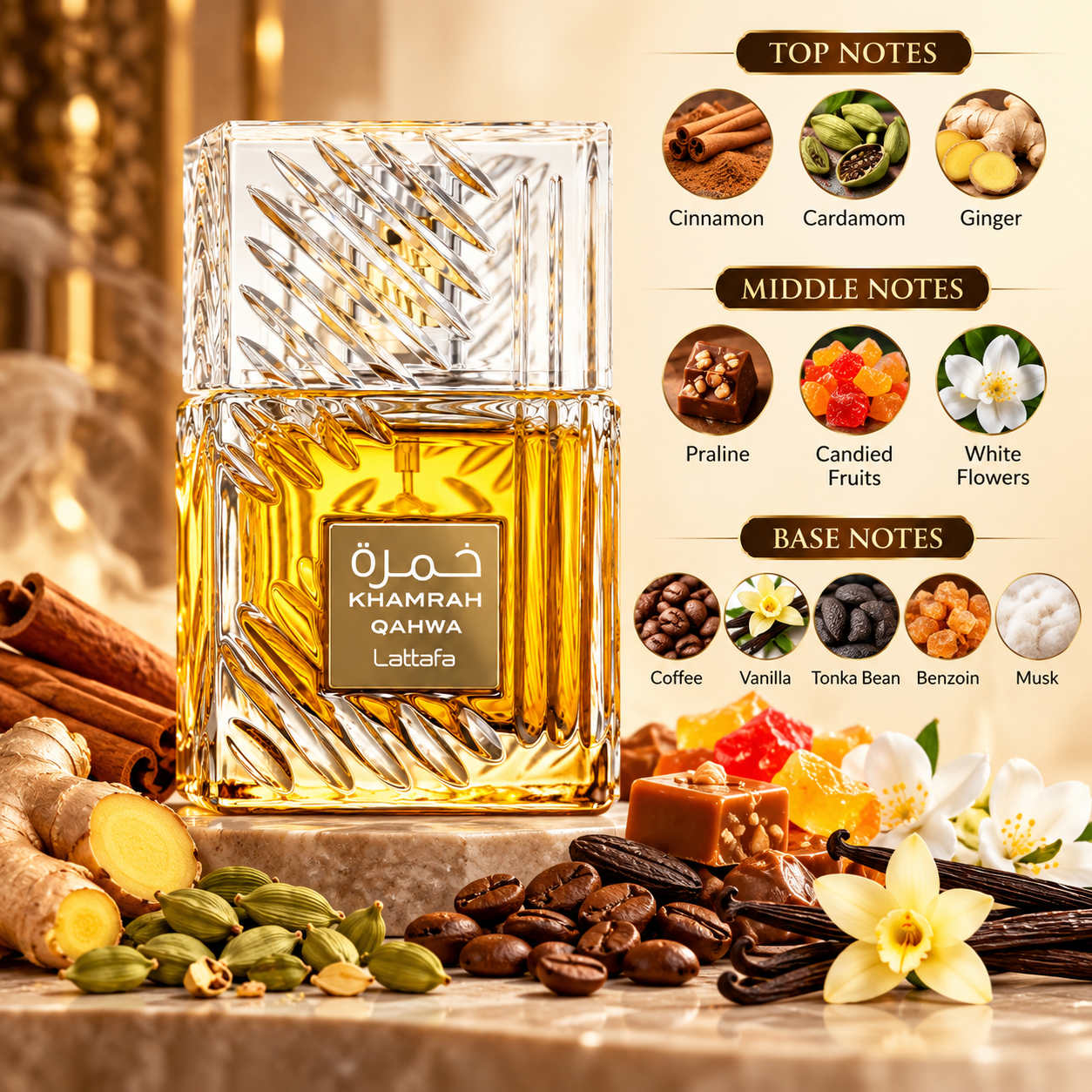 Khamrah Qahwa Eau De Parfum 100ml By Lattafa