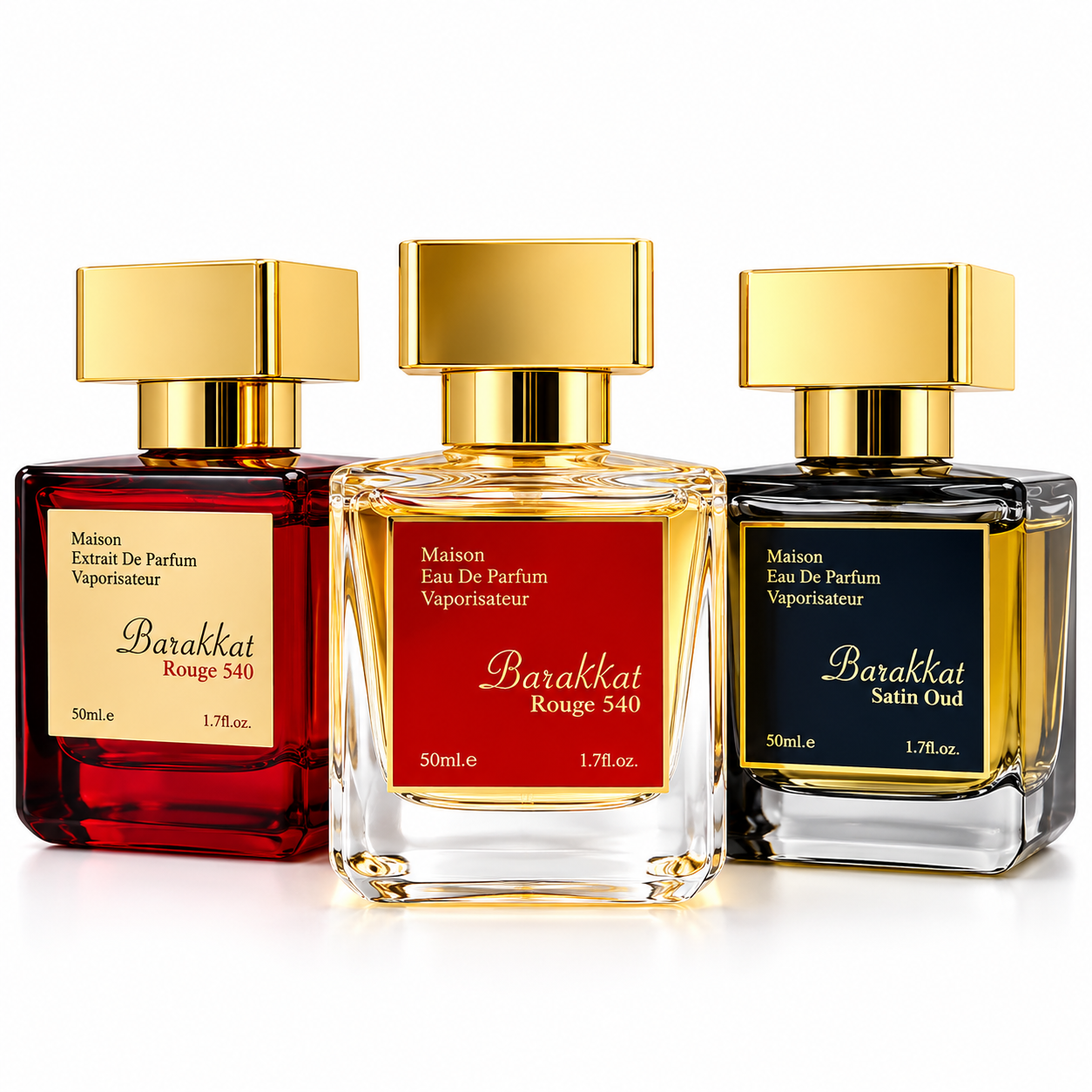 Barakkat Rouge 540 Perfume Giftset Collection 3x 50ml By Fragrance World