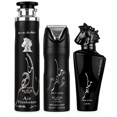Maahir Black 3Pcs Gift Set By Lattafa
