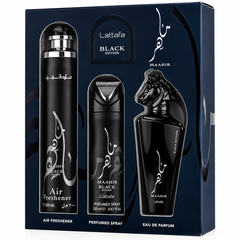 Maahir Black 3Pcs Gift Set By Lattafa