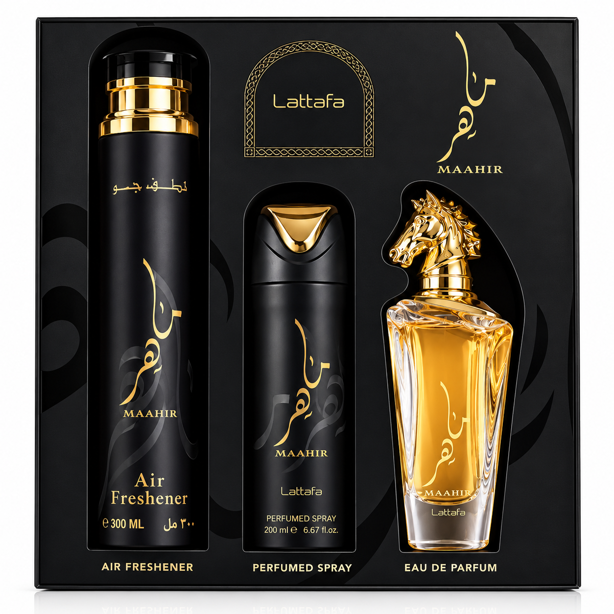 Maahir Gold 3Pcs Gift Set By Lattafa
