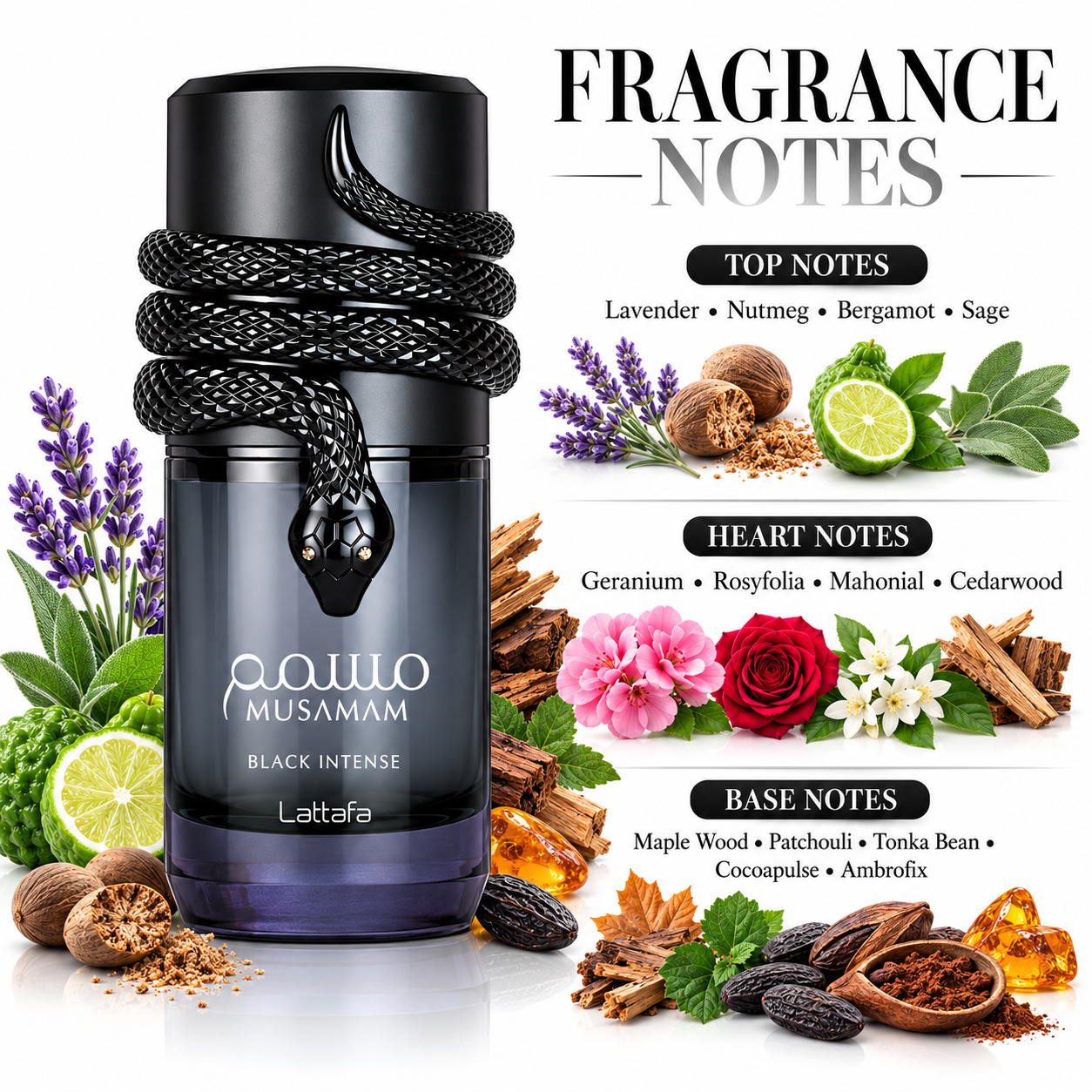 Musamam Black Intense Eau de Parfum 100ml By Lattafa