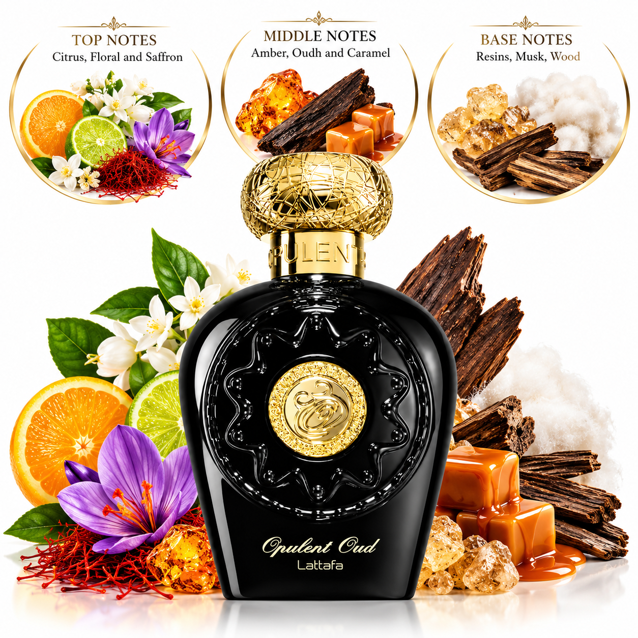Opulent Oud Eau de Parfum 100ml By Lattafa