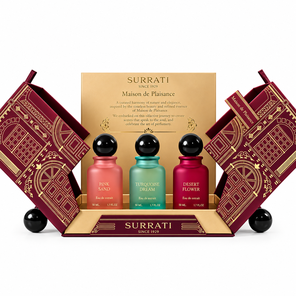 Surrati Maison De Elegance Perfume Collection 3x 50ml