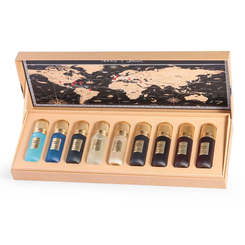 IBRAQ Tobacco Perfume Gift Set by Ibrahim Al Qurashi - Luxurious fragrance for men, image 2 of 3.