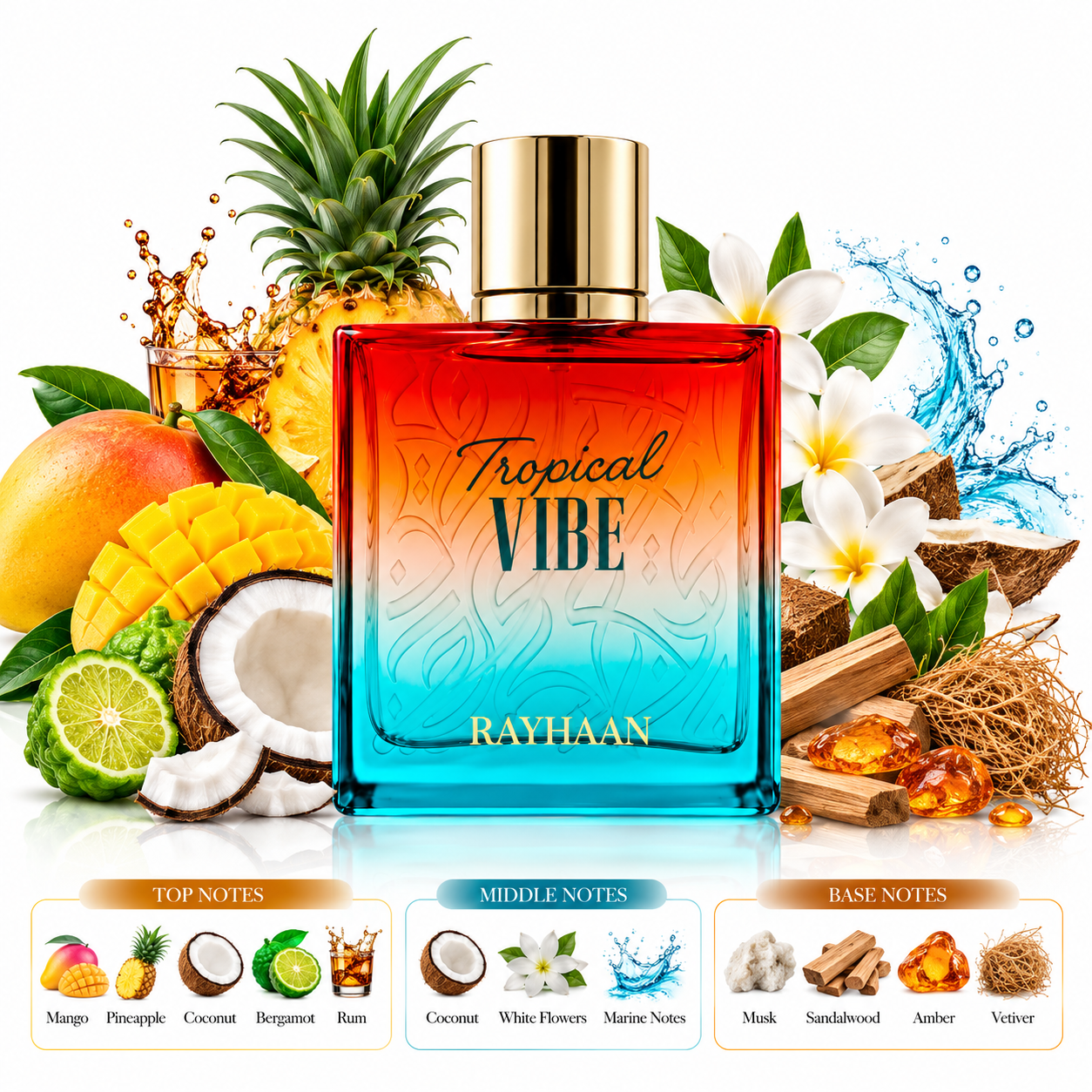 Tropical Vibe Eau de Parfum 100ml By Rayhaan
